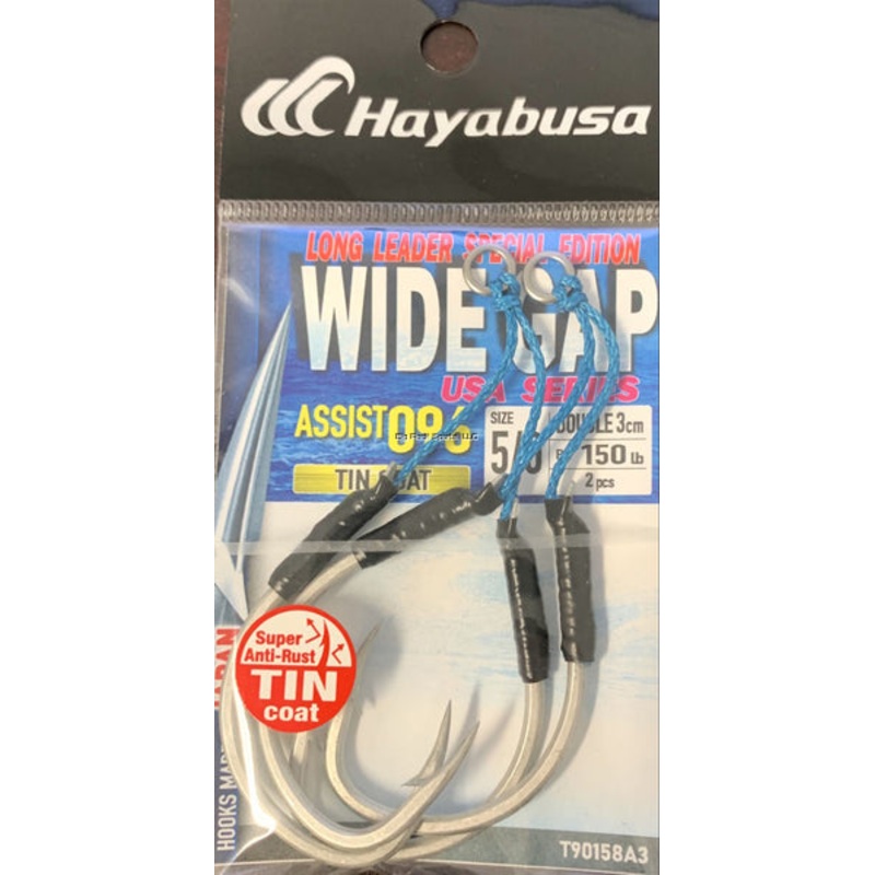 Hayabusa Assist Hook 096 – Tin Double – 3cm Leader, Size 5/0