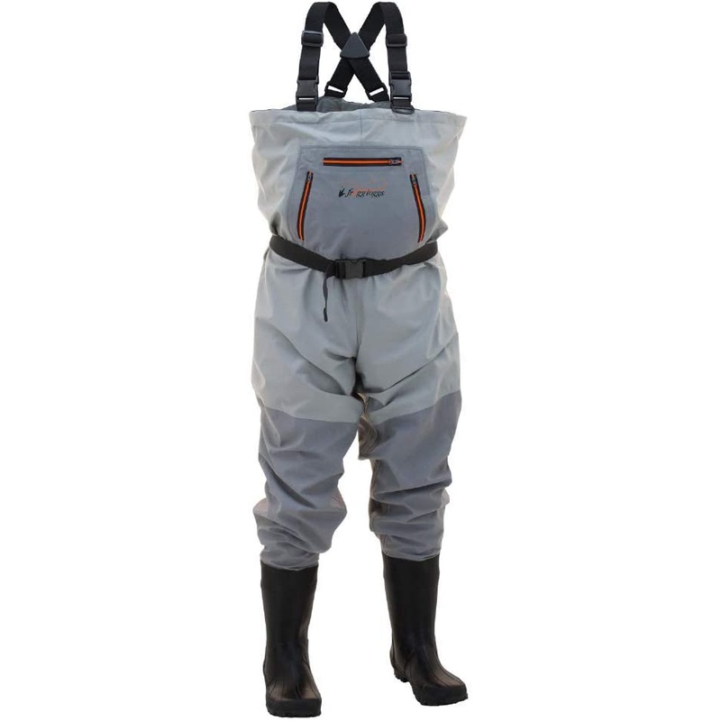 Frogg Toggs Men’s Hellbender Bootfoot Cleated Chest Wader, Slate/Gray 9
