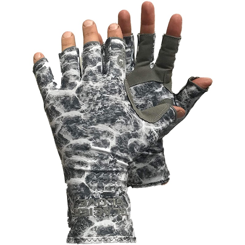 Glacier Islamorada Sun Glove Gray Camo Small