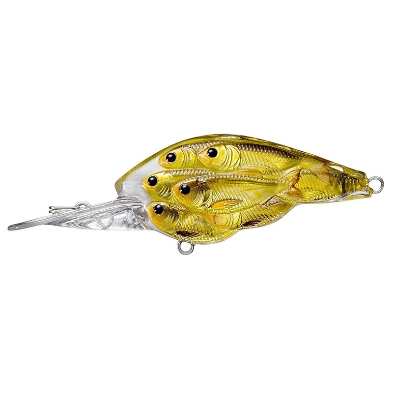 Live Target Minnow Bait Ball Lure YCB 814 – Gold/Black 1-3/4″