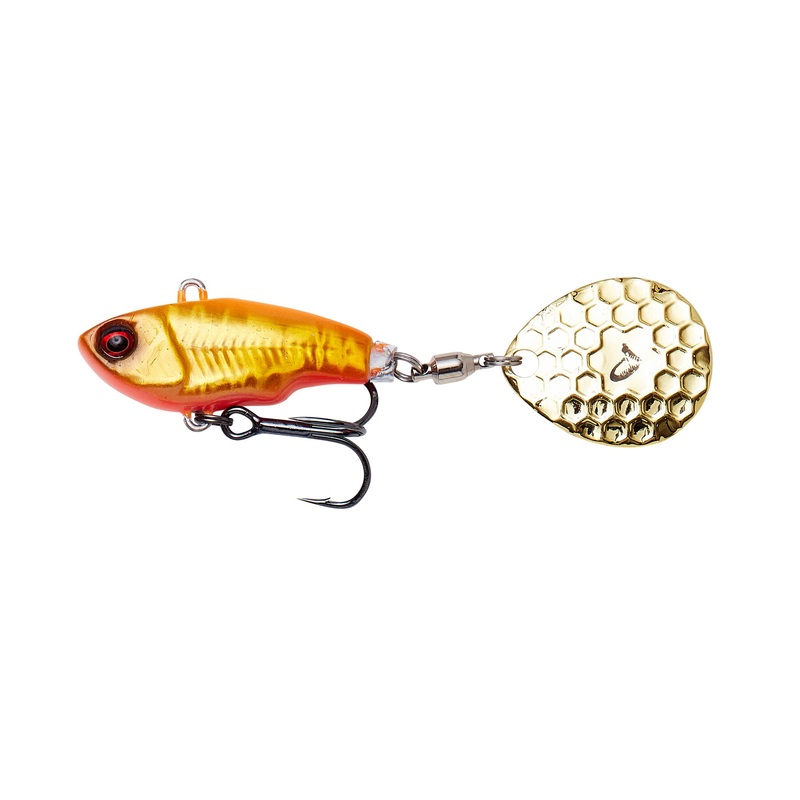 Savage Gear Fat Tail Spin Orange and Gold 1/3 oz