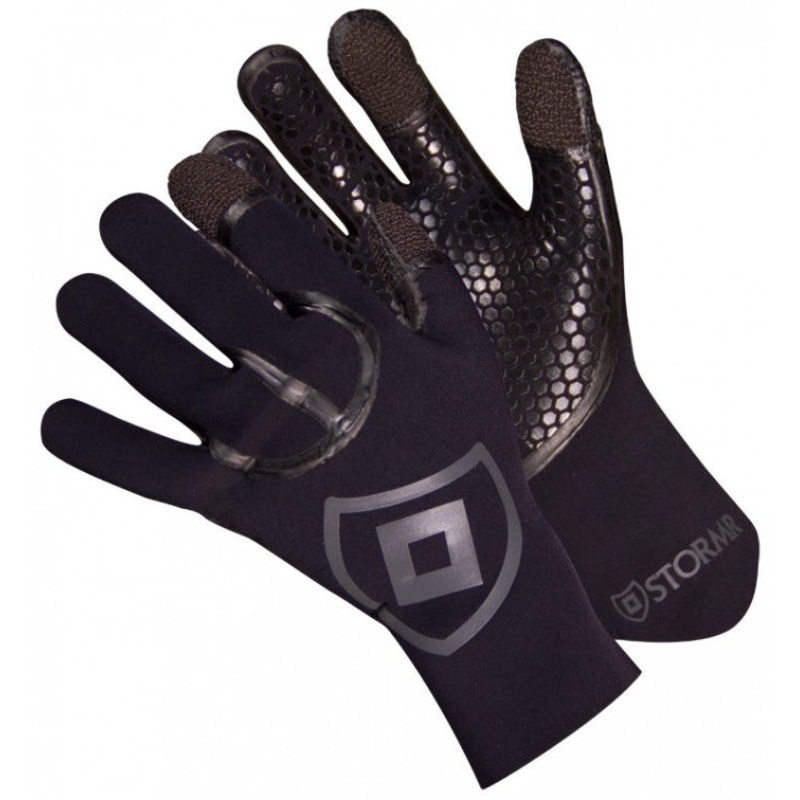 Stormr Cast Kevlar Neoprene Gloves, Black Medium