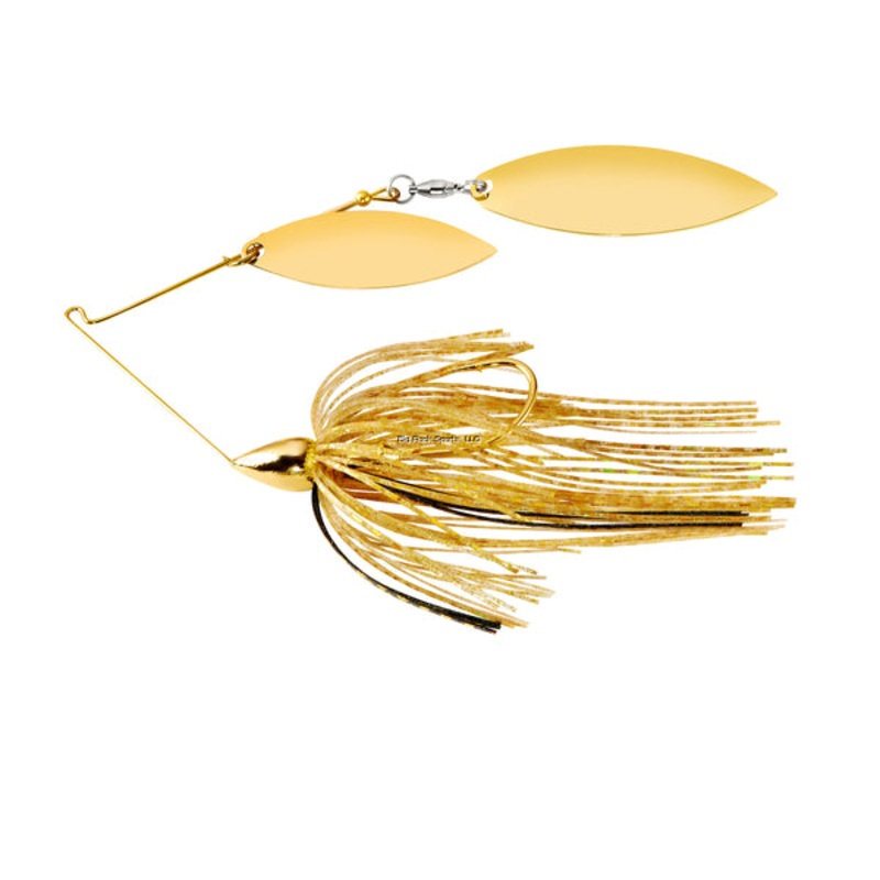 War Eagle Double Willow Gold Frame Spinnerbaits Gold Shiner 3/8oz