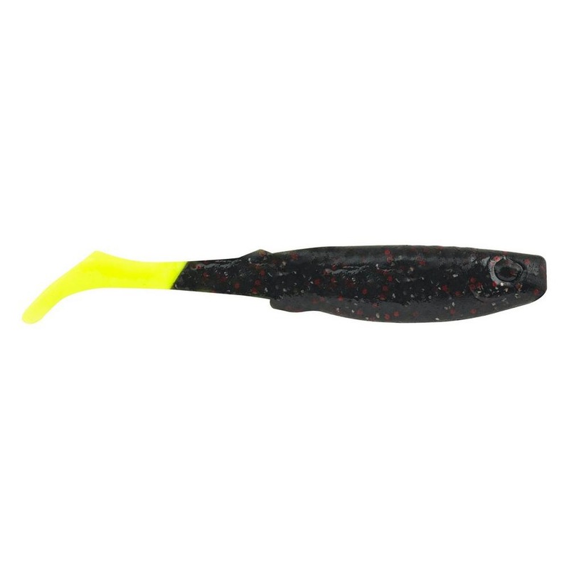 Berkley Gulp Alive Paddleshad, Pint Tub Morning Glory Chartreuse 3″