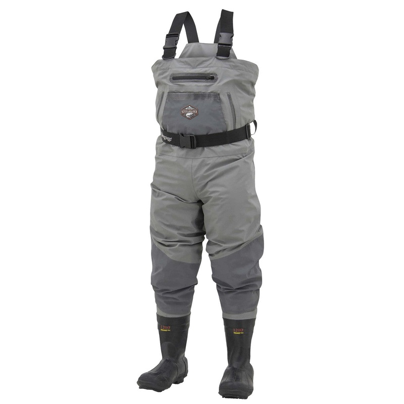 Frogg Toggs Steelheader Insulated Cleated BTFT Chest Wader, Slate/Gray 9