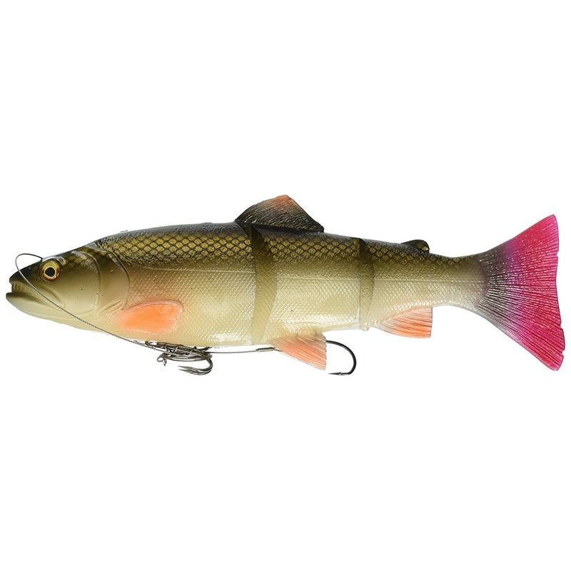 Savage Gear Pre-Rigged Line Thru 4D Trout Red Horse Sucker 12″