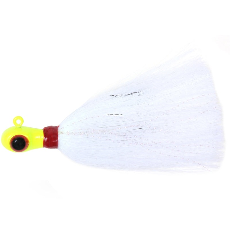 Sea Striker Bugeye Jig Chartreuse Head/White Tail 6oz