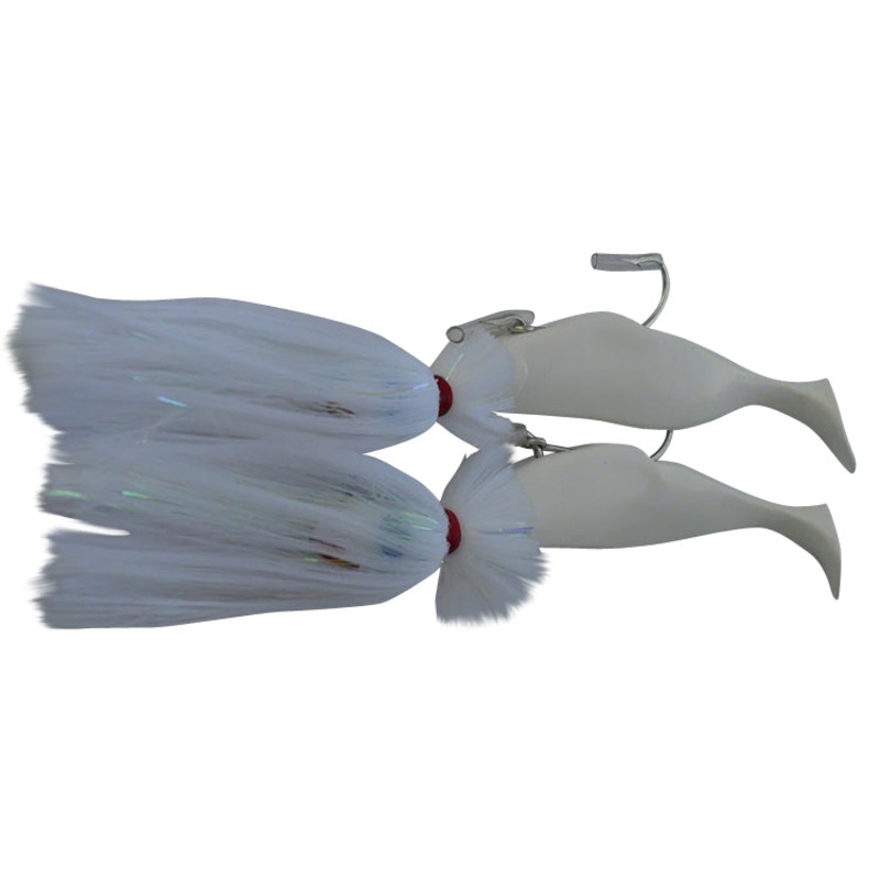 Blue Water Candy Tandem Parachute Bait Rigs White 8oz/4oz
