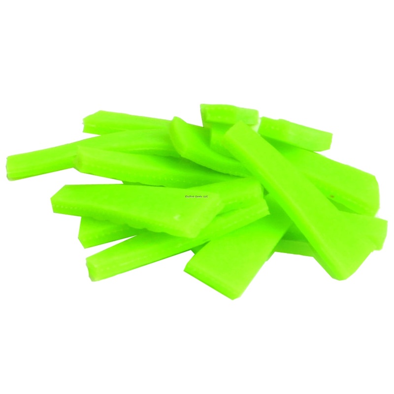 Fishbites Fish’N Strips Shrimp Longer Lasting Bait Strips, 1-1/2″, 15pk Chartreuse