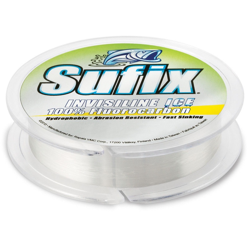 Sufix InvisiLine Fluorocarbon Ice Fishing Line 2lb