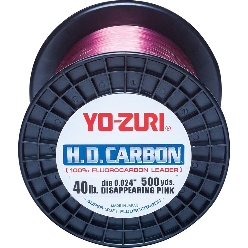 Yo-Zuri HD Carbon 500yd Fluorocarbon Leader Disappearing Pink 20lb