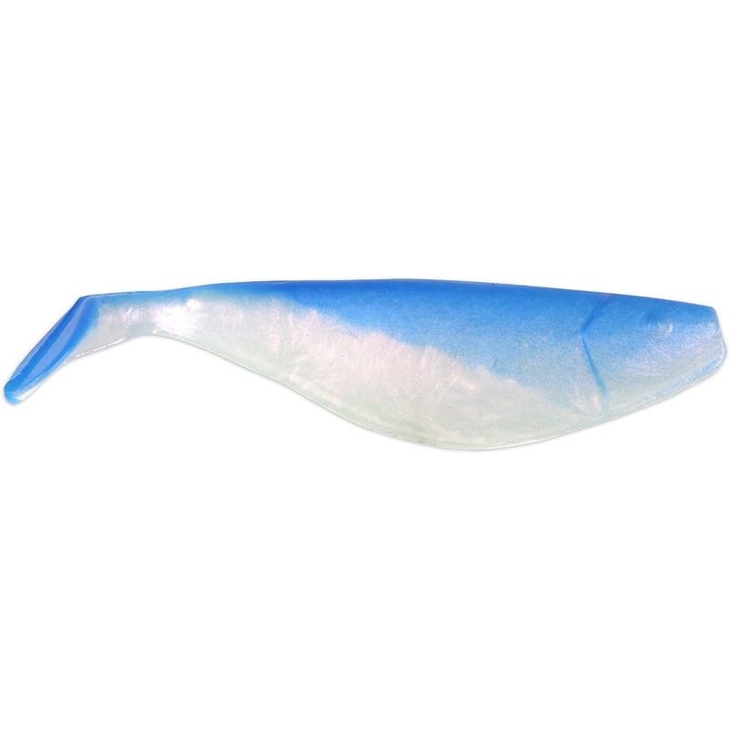 GOT-CHA Shad Body Fishing Lure, 9″, 25pk, White Pearl/Blue Back