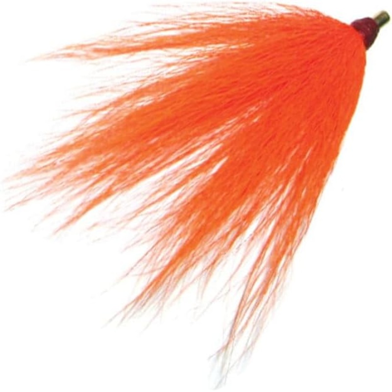 Sea Striker Bucktail Teaser 3″, Orange, 100/Bag