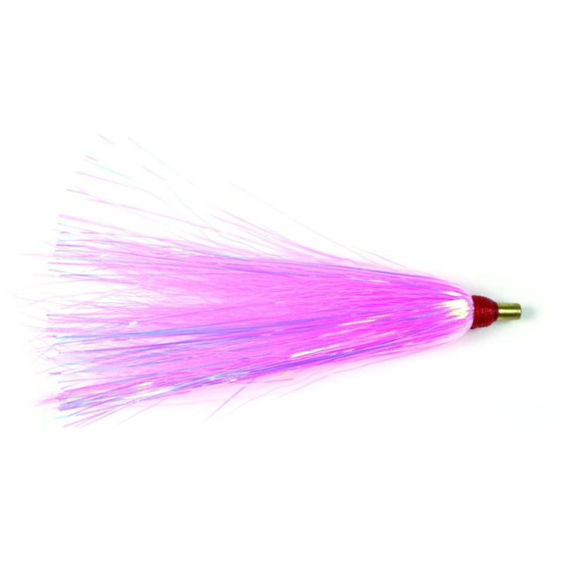 Sea Striker Bucktail Teaser 3″, Pink/Pearl Mylar, 3/Pack