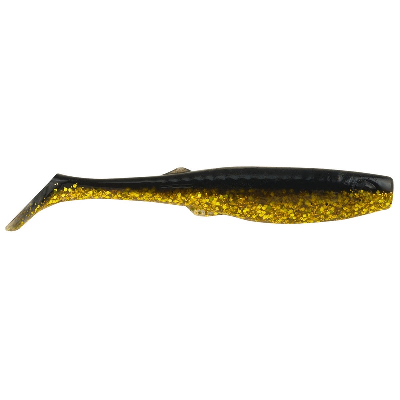 Berkley Gulp! Alive! Paddleshad, 3″, Half Pint, Black Gold