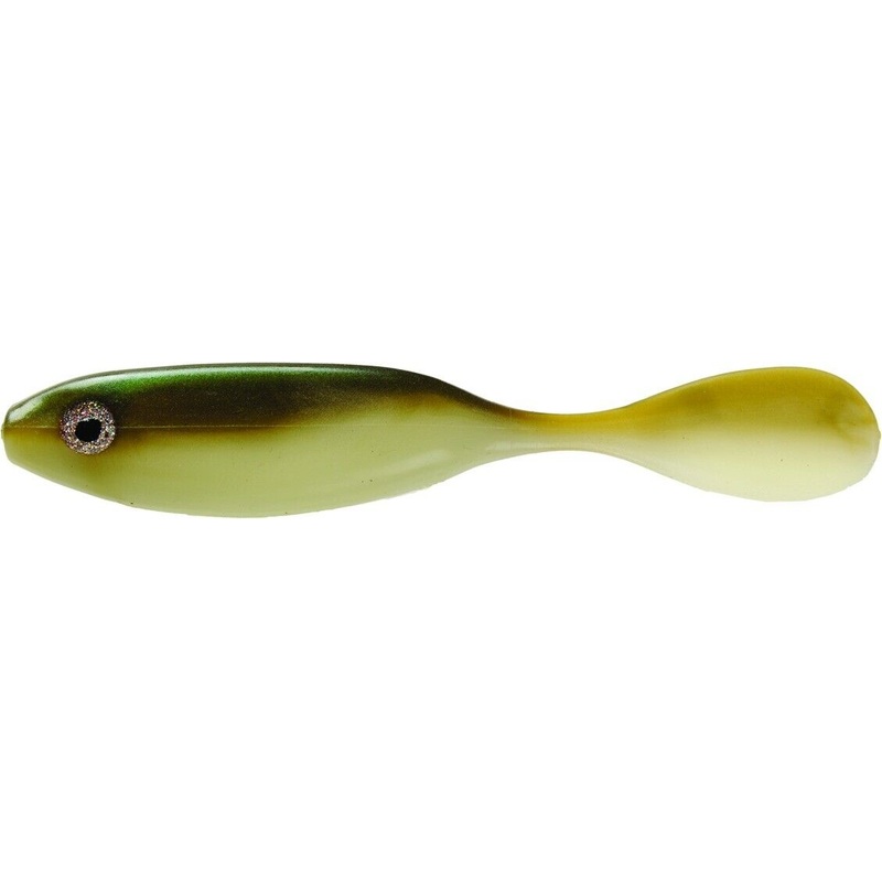 DOA C.A.L. Airhead Soft Swimbaits, Suspending, 5″, 6pk Arkansas Glow