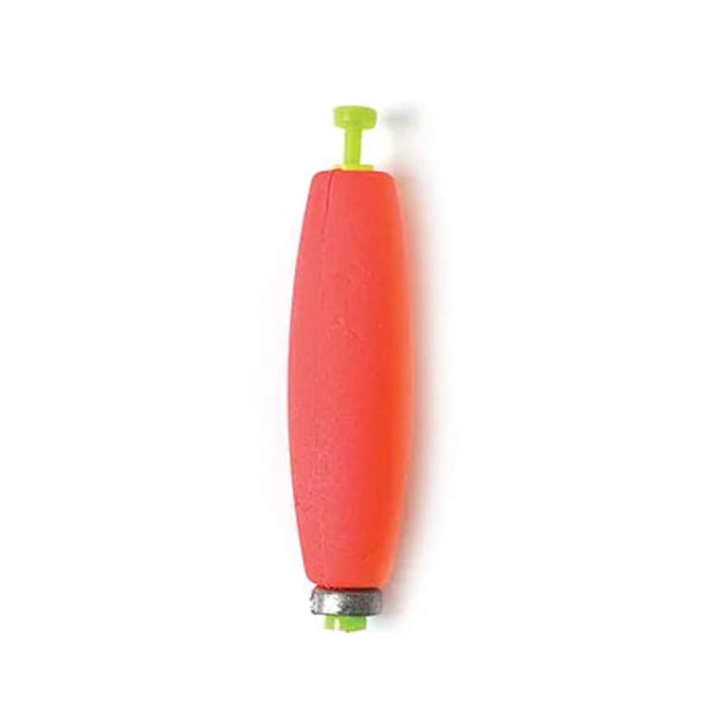 Eagle Claw Foam Cigar Float Weighted 2pk Red 2″