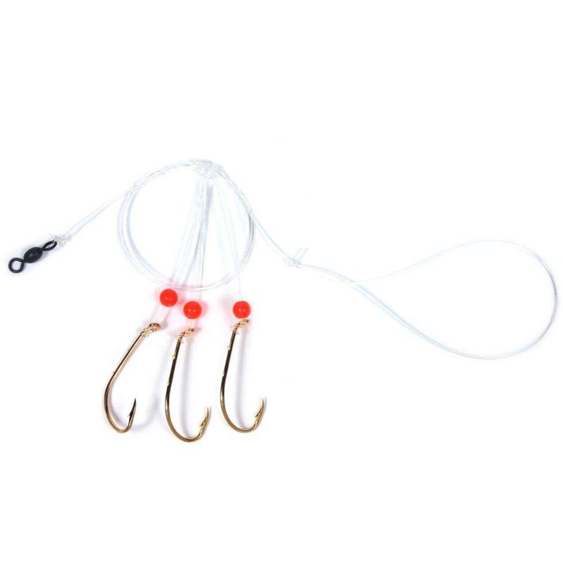 Sea Striker Sea Bass Hi-Lo Rig, 3 – 3/0 Gold Bait Holder