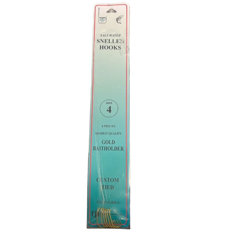 Dolphin Snelled Porgy Hooks – 6pk Size 4