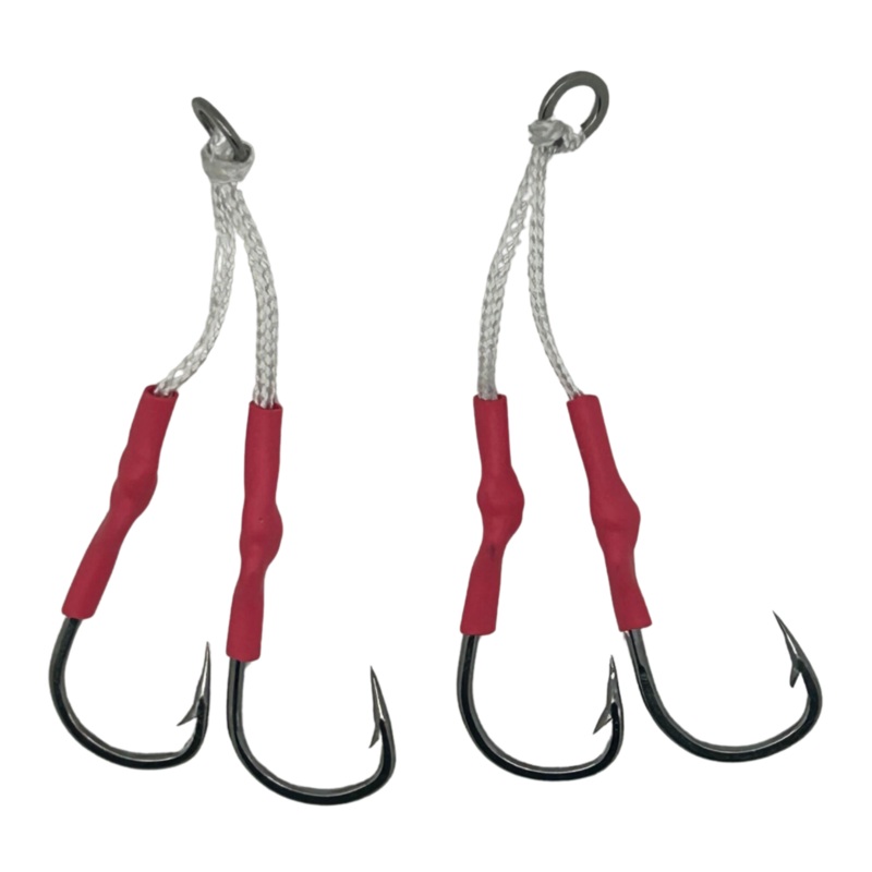 Run Off Lures Double Assist Hooks (Size 3/0-7/0 Hooks, 2pk) 5/0