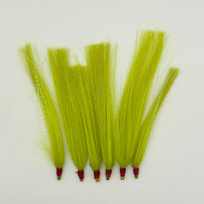 Run Off Lures Tube Fly Bucktail (Assorted Colors) Green
