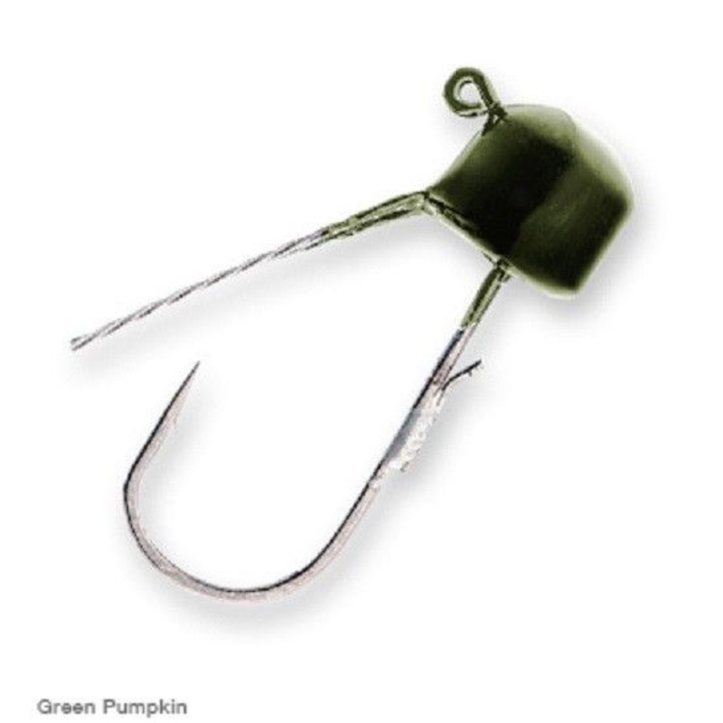 Z-Man Finesse Shroomz Weedless Jighead Green Pumpkin 1/10oz (5pk)