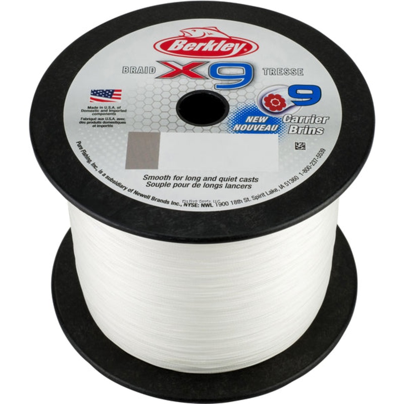 Berkley Jordan Lee x9 Braided Fishing Line Superline Crystal 164yd 15lb