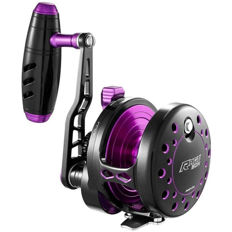 Maxel Rage Pro Lever Drag Conventional Reels Rage Pro 90 Purple/Black RH