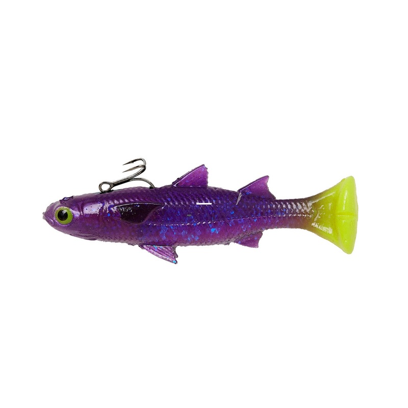 Savage Gear Pulse Tail Mullet 8″ LT Plum Chartreuse
