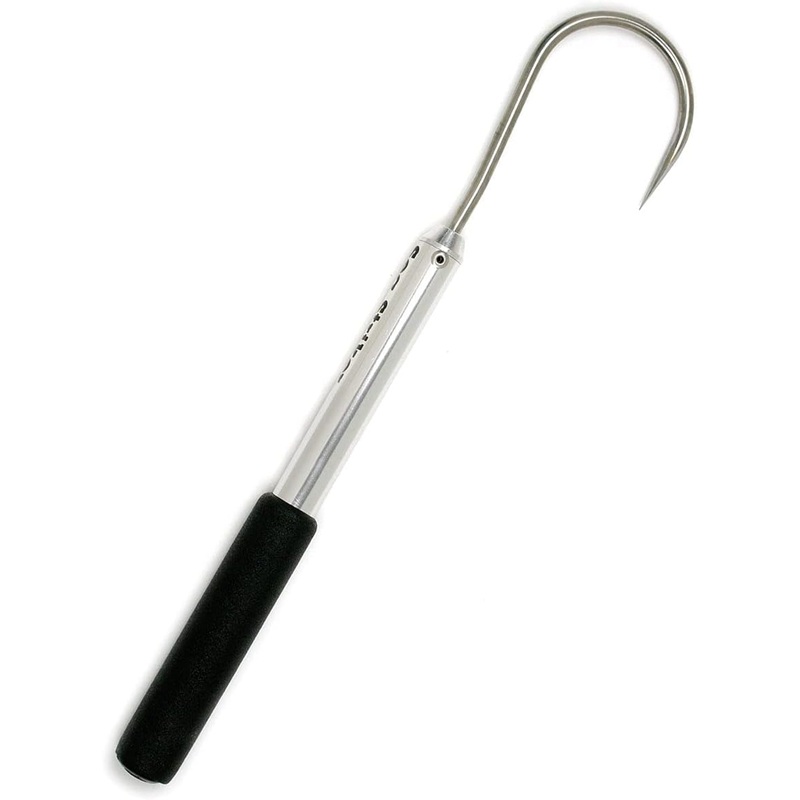 Sea Striker Aluminum Hand Gaff, 3″ Stainless Hook, 12″ Long