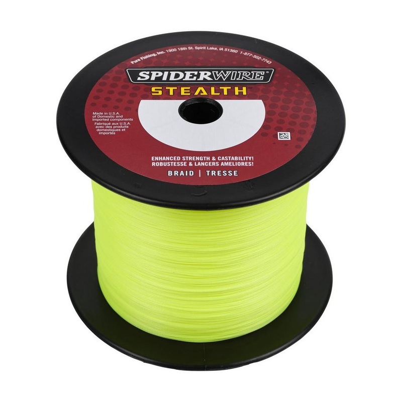 Spiderwire Stealth Braided Superline [1500 Yards, Moss Green/Yellow] Moss Green 15lb – 1500yd