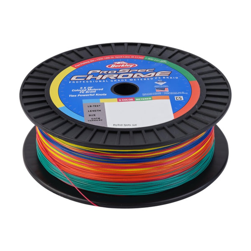 Berkley ProSpec Chrome Premium 5×20′ Metered Braid 500 Yards 30lb