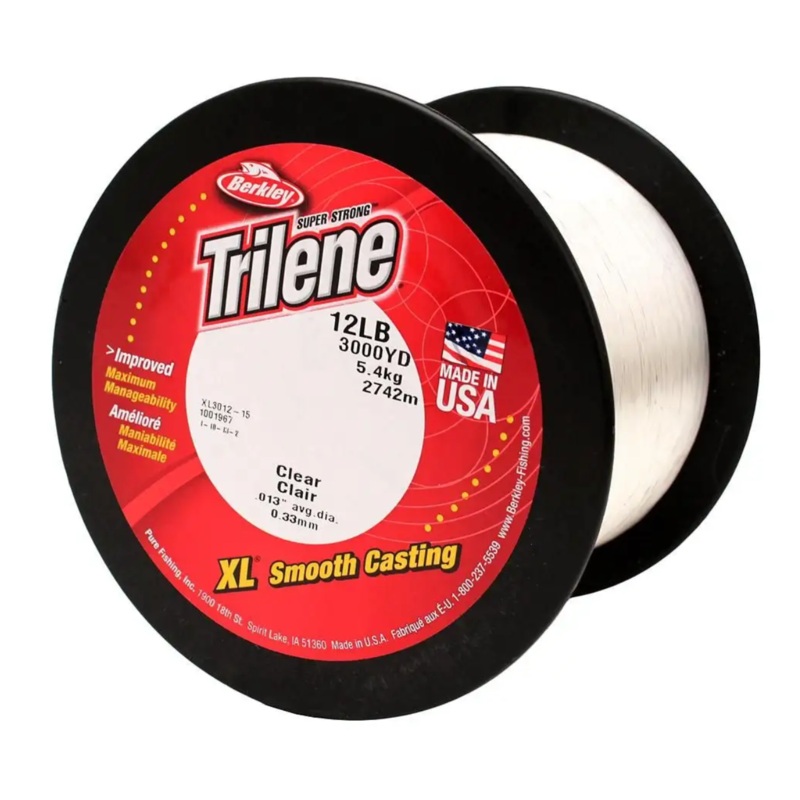 Berkley Trilene XL Mono Fishing Line Spool Clear 2lb – 3000yd