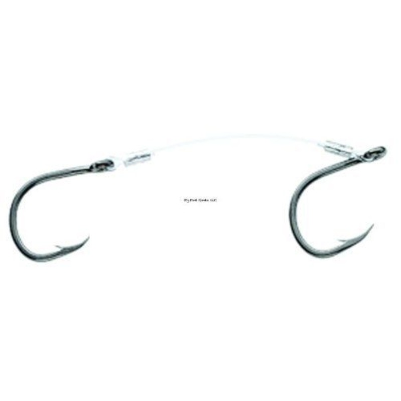 Hogy HQ714 Tandem Quick Rig Mono, 14-Inch, 2-Pack Live Bait 130lb Mono 8/0