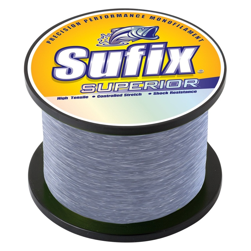 Sufix Superior Monofilament Line 30lb .022″ Diameter Smoke Blue 3950 Yards