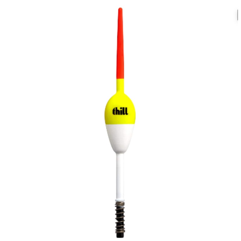 Thill America’s Favorite Float with Spring Red/Yellow/White 5 1/2″ Oval 3/8″ Diameter