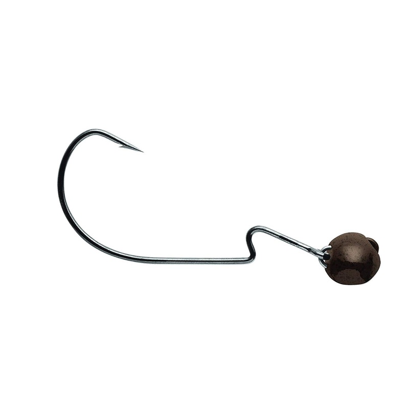 VMC Swingin’ Rugby Jig (1/4oz-3/4oz, Size 3/0-5/0, 2pk, Black/Brown) Brown 1/4oz – Size 3/0