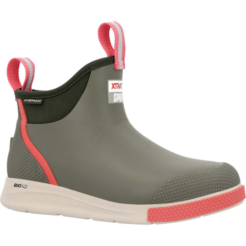 Xtratuf Women’s Ankle Deck Boot Sport, Olive, Size 11