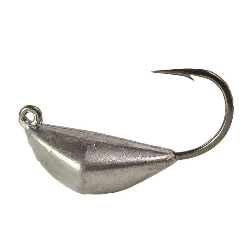 Bottom Sweeper Jig (3/4oz-3oz, 2/0-5/0 Hook, Assorted Colors) Unpainted 3/4oz – 2/0