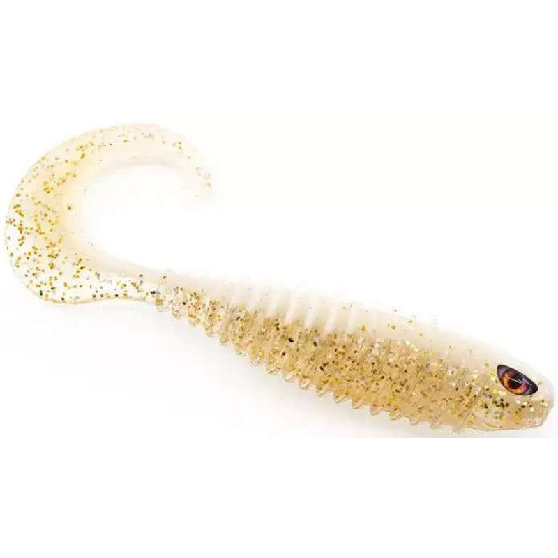 Chasebaits Curly Bait, 3″ Milk Flash