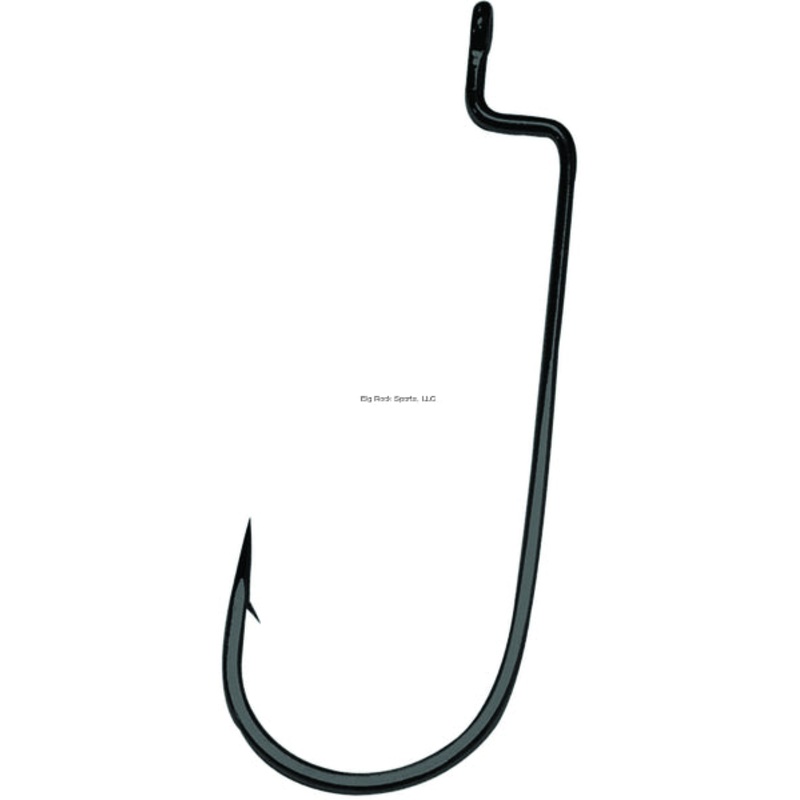 Gamakatsu Ringed Eye Needle Point Worm Hook 25pk Round Bend [3/0-5/0] 3/0 (25Pk)