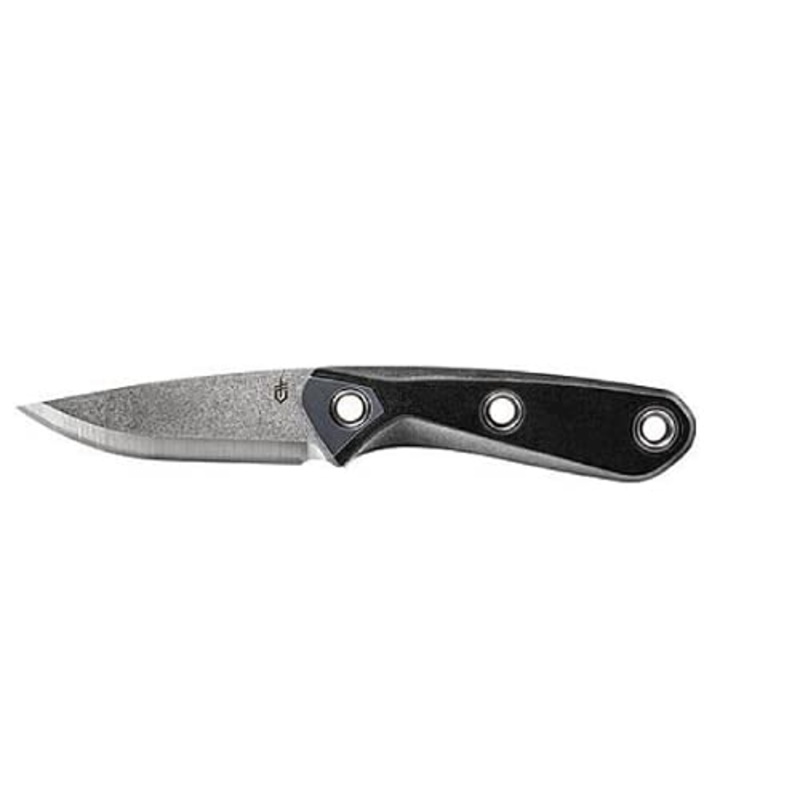 Gerber Principle Fixed Blade, 420HC Steel, Fine Edge Black