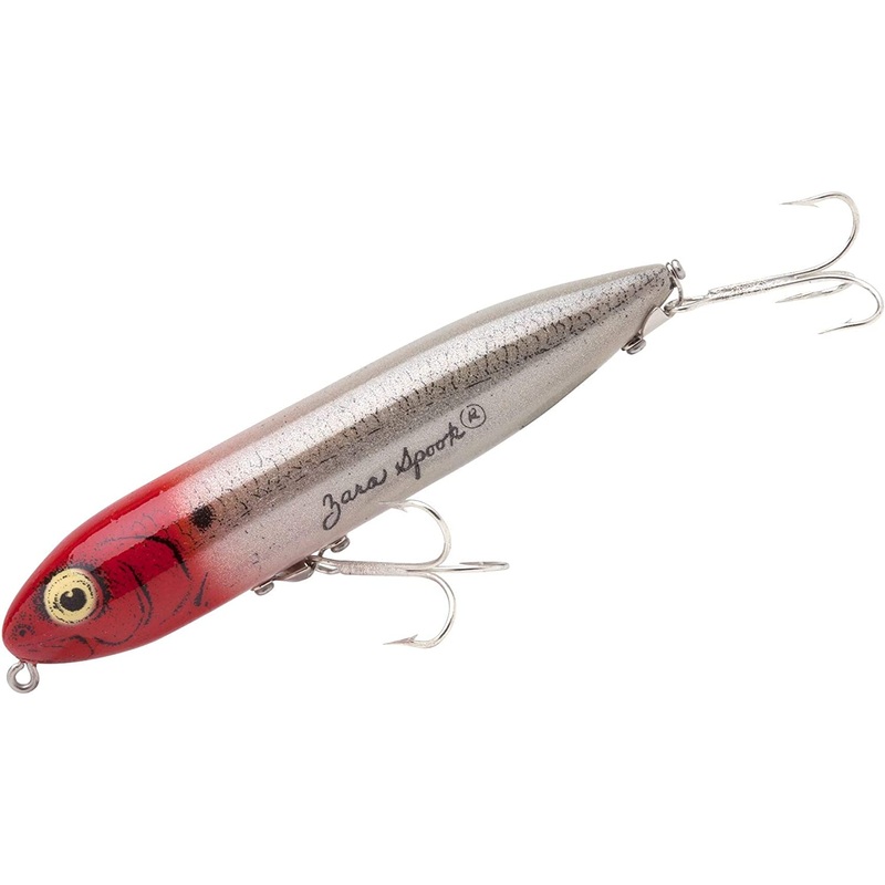 Heddon X9255G28 Zara Spook Topwater Bait, 4 1/2″, 3/4 oz, Pearl/Red Eye, Floating