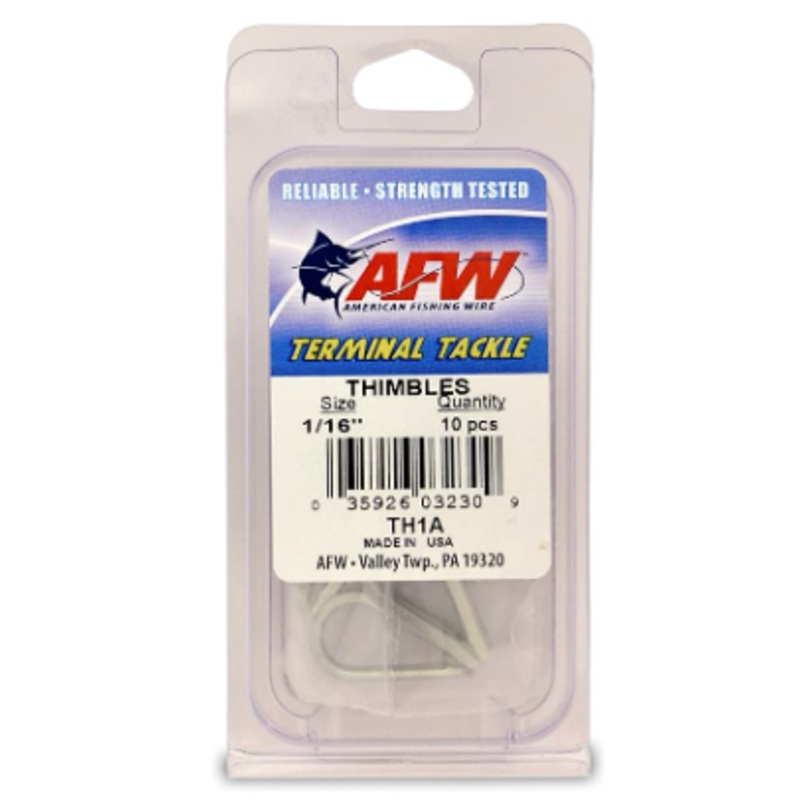 American Fishing Wire Stainless Steel Thimbles 1/16″
