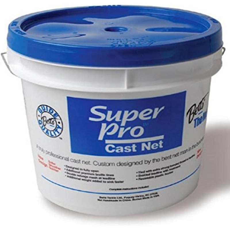 Betts 26-8 Super Pro Mono Cast Net 8′ 3/16″ Mesh 1.7Lb Lead