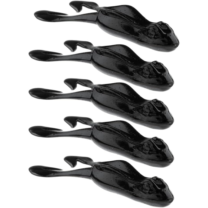 NetBait Topwater Toad w/ BaitFuel 4″ 5 Pack Black