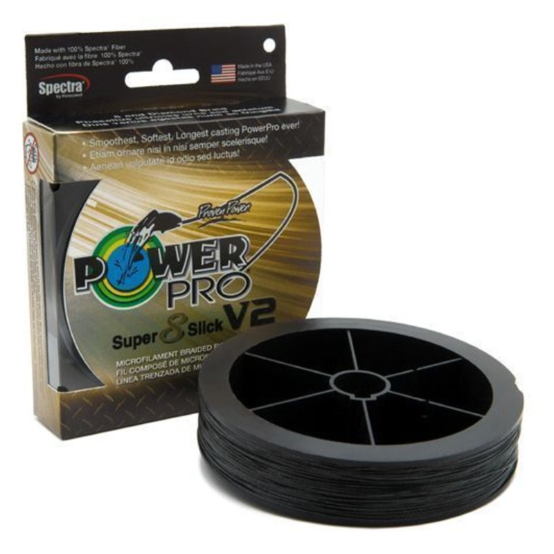 Power Pro Super Slick V2 8-Strand Braided Line Blue Green Hi-Vis Onyx 3000yd Moss Green 10lb
