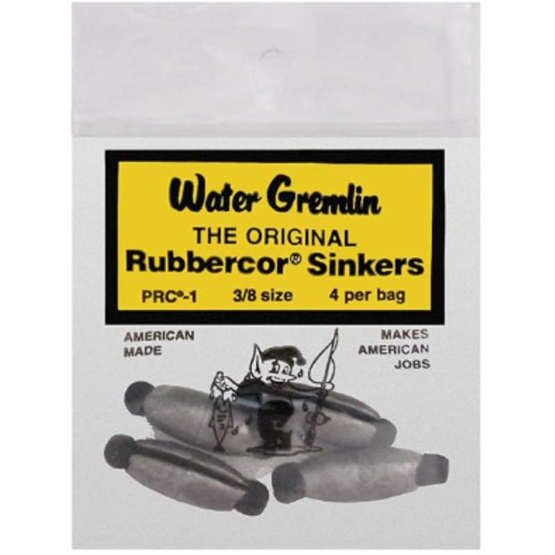 Water Gremlin Rubbercore Sinkers 1/4oz – 5pk