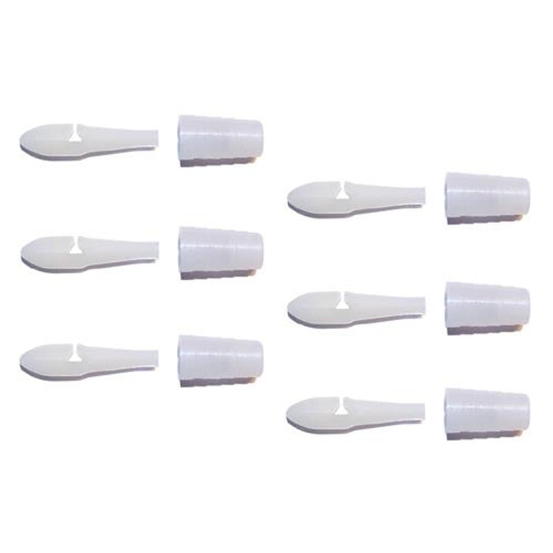 Bear Paw Line Leader Connectors – No Knots – #3-3 Packs of 6 (18 Total) – 20-95lb Test – No Tangle – #MP-3