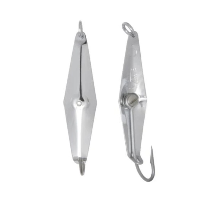 Clarkspoon Chrome Squid Spoon 1 (5/0 Hook – 3″ Blade)